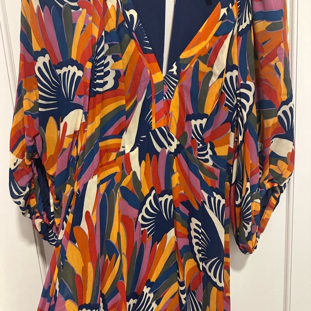 Farm rio vibrant Abstract Print Maxi Dress